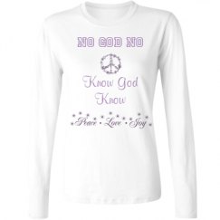 Ladies Relaxed Fit Basic Long Sleeve Tee