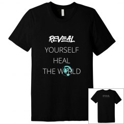 Reveal Yourself Triblend T-shirt - White/Turquoise