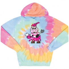 Unisex Tie-Dye Fleece Hoodie