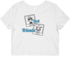 Ladies Slim Fit Crop Top Tee