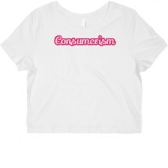 Ladies Slim Fit Crop Top Tee