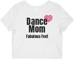 Ladies Slim Fit Crop Top Tee