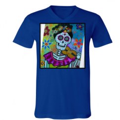 Unisex V-Neck Jersey Tee