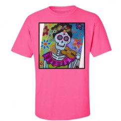 Unisex Ultra Cotton Safety Neon Crewneck Tee