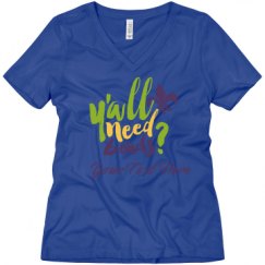 Ladies Relaxed Fit V-Neck Tee