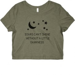 Ladies Slim Fit Crop Top Tee