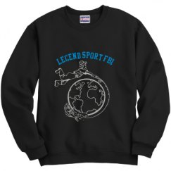 Unisex Film and Foil Crewneck Sweatshirt