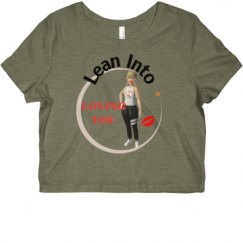 Ladies Slim Fit Crop Top Tee