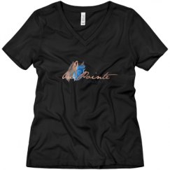Ladies Relaxed Fit V-Neck Tee