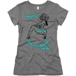 Ladies Slim Fit Super Soft Triblend Tee