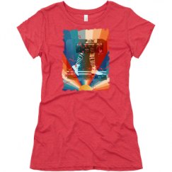 Ladies Slim Fit Super Soft Triblend Tee