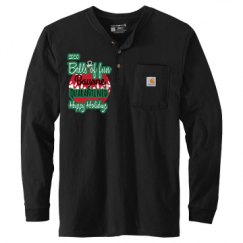 Unisex Carhartt Long Sleeve Henley Tee