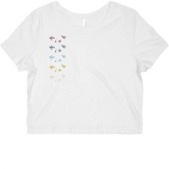 Ladies Slim Fit Crop Top Tee