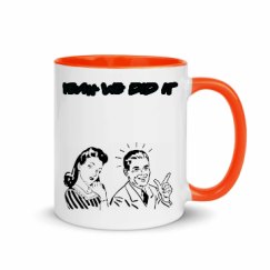 11oz Ceramic Mug with Color Inside