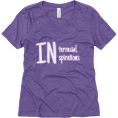 Ladies Relaxed Fit Super Soft Triblend V-Neck Tee