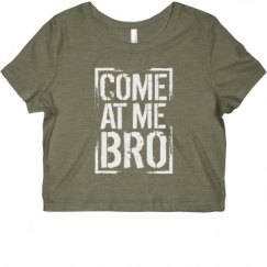 Ladies Slim Fit Crop Top Tee