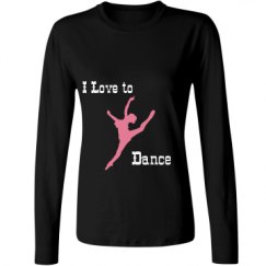 Ladies Relaxed Fit Basic Long Sleeve Tee