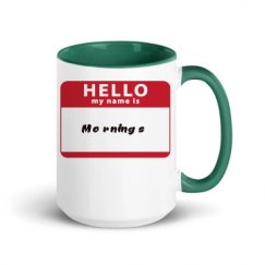 15oz Ceramic Mug with Color Inside