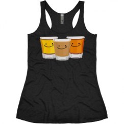 Ladies Slim Fit Super Soft Racerback Triblend Tank