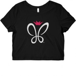 Ladies Slim Fit Crop Top Tee