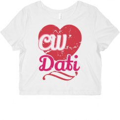 Ladies Slim Fit Crop Top Tee