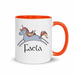 11oz Ceramic Mug with Color Inside