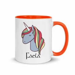 11oz Ceramic Mug with Color Inside