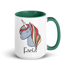 15oz Ceramic Mug with Color Inside