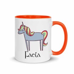 11oz Ceramic Mug with Color Inside