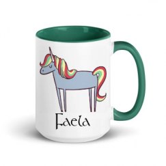 15oz Ceramic Mug with Color Inside