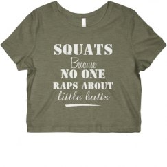 Ladies Slim Fit Crop Top Tee