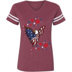 Ladies Relaxed Fit Vintage Sports Tee