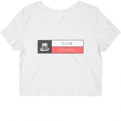 Clubeskimo Red Print Crop Top