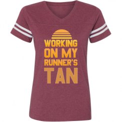 Ladies Relaxed Fit Vintage Sports Tee