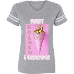 Ladies Relaxed Fit Vintage Sports Tee