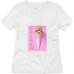 Ladies Relaxed Fit V-Neck Tee