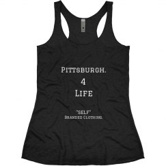PGH 4 Life Blk White Tank