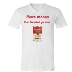 Unisex V-Neck Jersey Tee