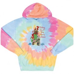 Unisex Tie-Dye Fleece Hoodie