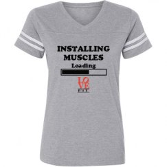 Ladies Relaxed Fit Vintage Sports Tee
