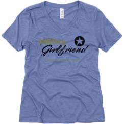 Ladies Relaxed Fit Super Soft Triblend V-Neck Tee