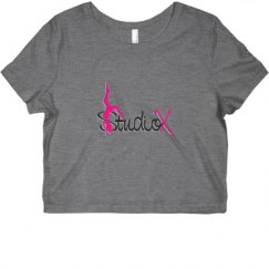 Ladies Slim Fit Crop Top Tee