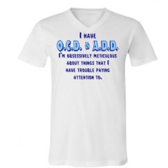 Unisex V-Neck Jersey Tee