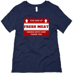  Bella + Canvas - Ladies Relaxed Fit T-Shirt Fresh Meat