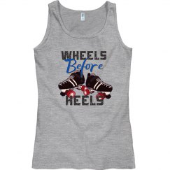 Wheels before Heels relaxed fit tank