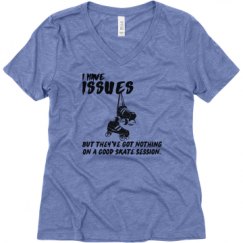 Ladies Relaxed Fit Super Soft Triblend V-Neck Tee