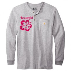 Unisex Carhartt Long Sleeve Henley Tee
