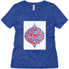Ladies Relaxed Fit V-Neck Tee