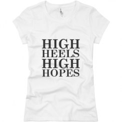 Ladies Slim Fit Basic Promo Jersey Tee