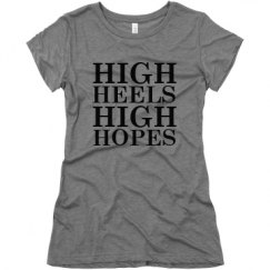 Ladies Slim Fit Super Soft Triblend Tee